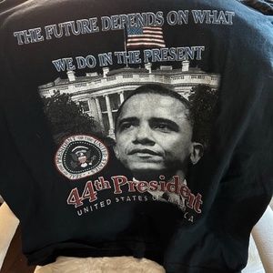 Obama T Shirt Mens x Large